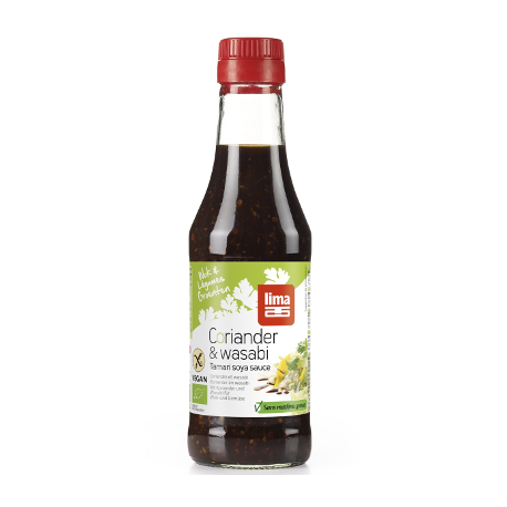 Un monde Vegan vous propose : Sauce soja tamari wasabi et coriandre 250ml - bio