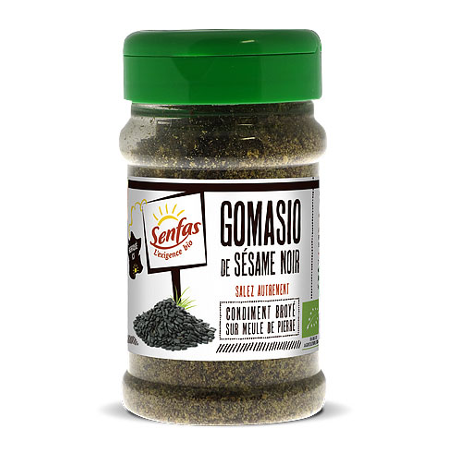 Végami vous propose : Gomasio sésame noir 200g - bio