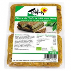 UN monde Vegan vous propose : Filets de tofu à l'ail des ours 160g - bio de Taifun