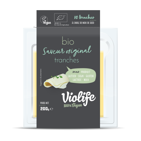 Végami vous propose : Violife original organic en tranches 200g