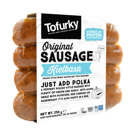 Végami vous propose : Saucisses végétales kielbasa 250g