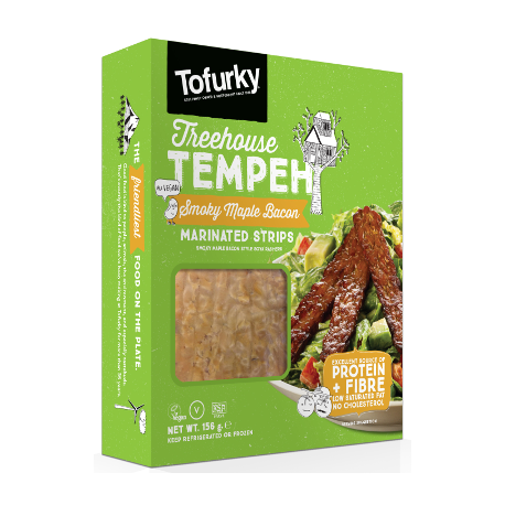 Végami vous propose : Tranches végétales de tempeh au sirop d'érable 198g