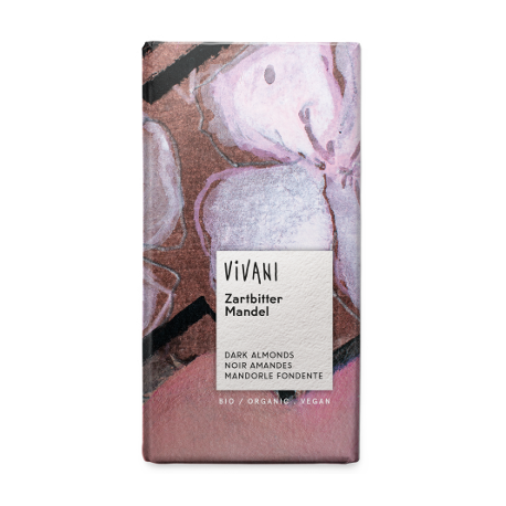 Un Monde Vegan vous propose : Chocolat noir amandes 100g - bio