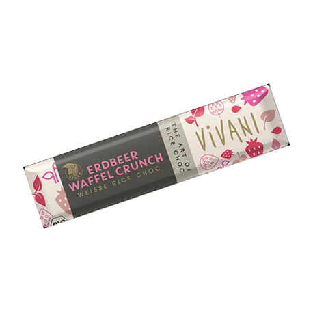 Végami vous propose : Barre chocolat blanc à la fraise 35g