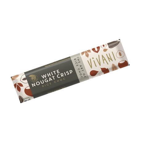 Végami vous propose : Barre chocolat blanc nougat croquant 35g