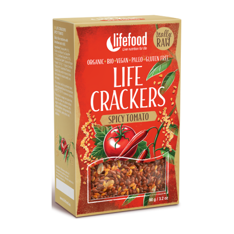 Végami vous propose : Crackers aux graines de lin tomate épicée 90g