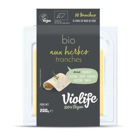 Végami vous propose : Violife aux herbes en tranches bio 200g