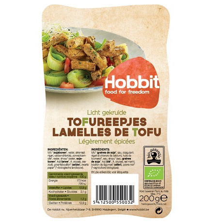 Végami vous propose : Lamelles de tofu légèrement épicées 200g - bio