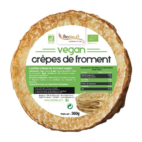 Végami vous propose : 6 crêpes de froment 360g