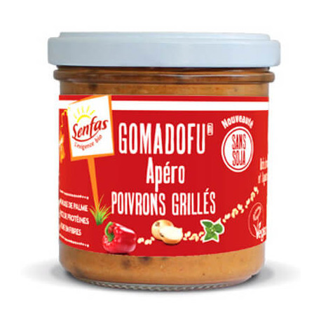 Un Monde Vegan vous propose : Gomadofu poivrons grillés 140g - bio