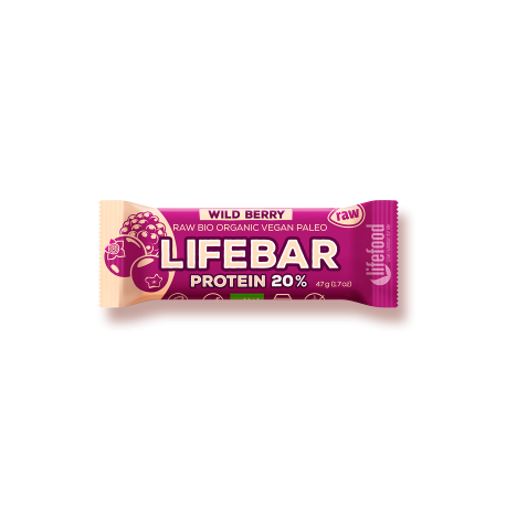Végami vous propose : Lifebar protéine baies sauvages 47g - bio
