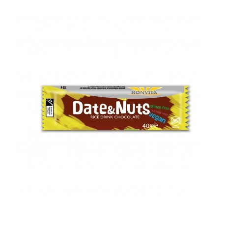 Végami vous propose : Barre date and nuts 40g