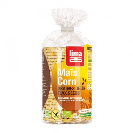 Végami vous propose : Galettes de maïs aux graines de lin 130g - bio