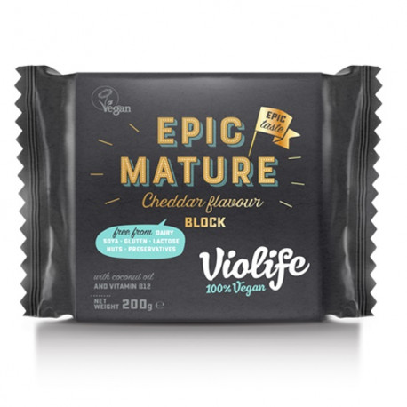 Végami vous propose : Violife saveur cheddar epic mature en bloc 200g