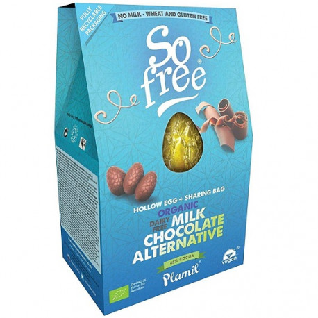 Végami vous propose : Oeuf de pâques & mini demi-oeufs en chocolat 125g