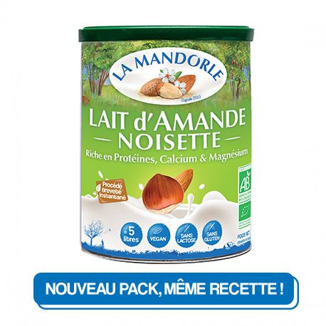 Végami vous propose : Préparation lait d'amande noisette 400g