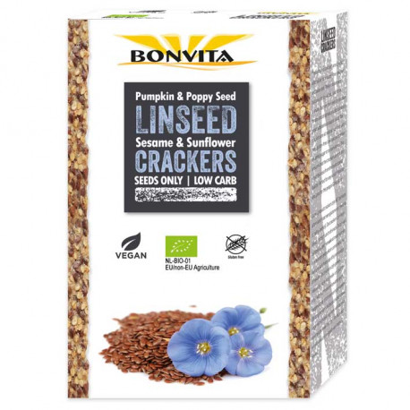 Végami vous propose : Crackers aux graines de lin 100g