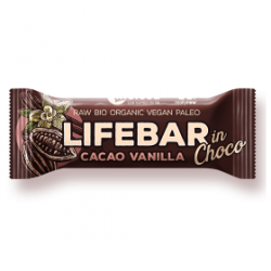 Un Monde Vegan vous propose : Lifebar inchoco éclats de cacao vanille 40g - bio