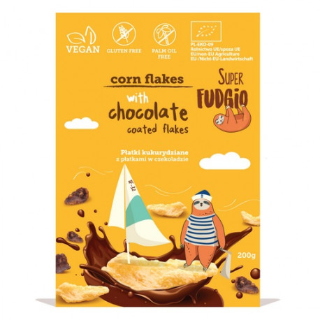 Végami vous propose : Corn flakes avec pétales enrobés de chocolat 200g