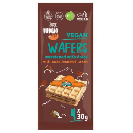 Végami vous propose : Gaufrettes datte cacao noisette 120g - bio
