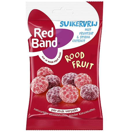 Végami vous propose : Bonbons fruits rouges sans sucre 85g