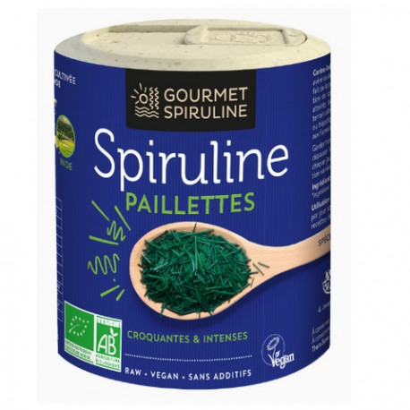 Végami vous propose : Spiruline crue en paillette 90g - bio