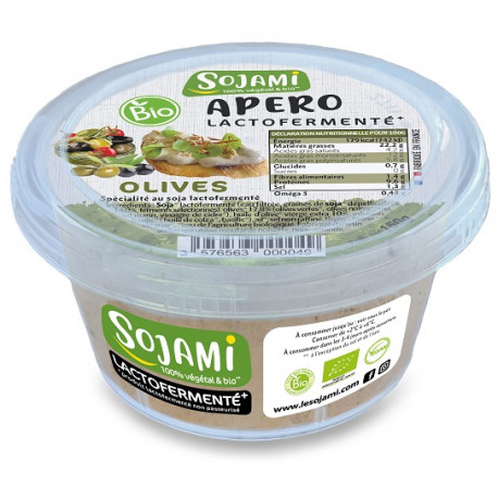 Végami vous propose : Sojami apéro olive 150g - bio