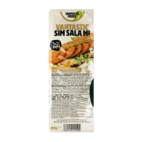 Tranches végétales sim salami 80g