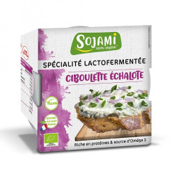 UN Monde vegan vous propose : Sojami ciboulette/échalote à tartiner 125g - bio