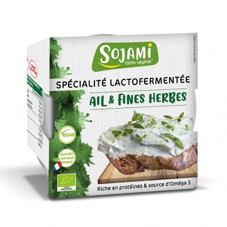 Végami vous propose : Sojami ail et fines herbes à tartiner 125g - bio