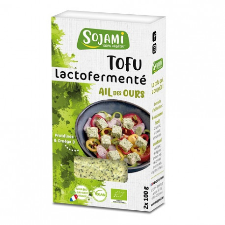 Végami vous propose : Tofu lactofermenté à l'ail des ours 200g - bio