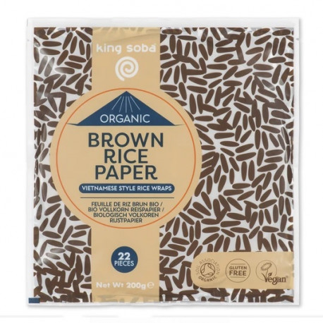 Végami vous propose : 22 feuilles de riz brun 200g - bio