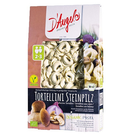 UN Monde Vegan vous propose : Tortellini aux cèpes 250g - bio