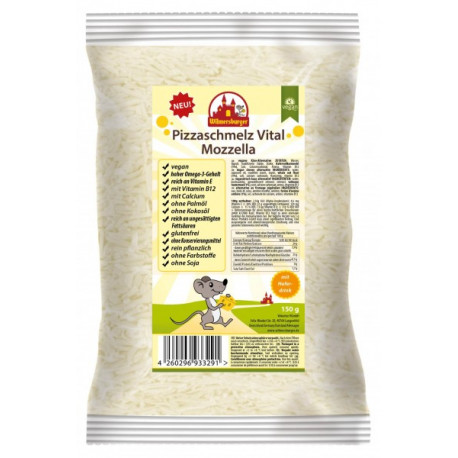 Végami vous propose : Rapé pour pizza saveur mozzarella 150g