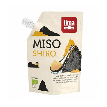 Un Monde Vegan vous propose : Shiro miso blanc - miso riz et soja 300g - bio