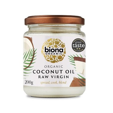 Un monde Vegan vous propose : Huile de coco crue 200g - bio de Biona
