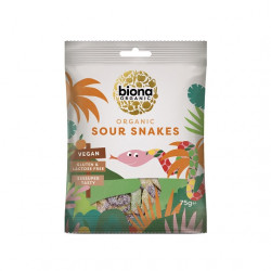 UN monde Vegan vous propose : Bonbons serpents 75g - bio de Biona