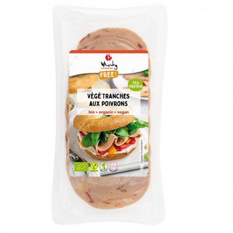 Végami vous propose : Végé'tranches aux poivrons 80g - bio