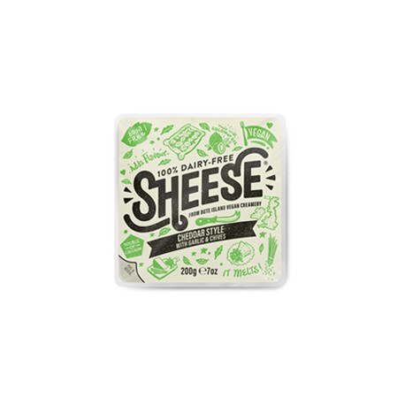 Végami vous propose : Sheese saveur cheddar ail et ciboulette 200g