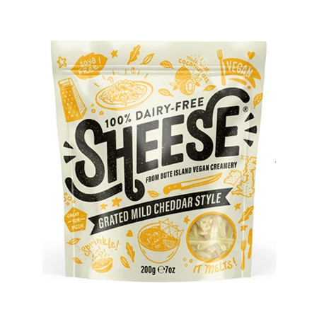 Végami vous propose : Sheese saveur cheddar doux râpé 200g