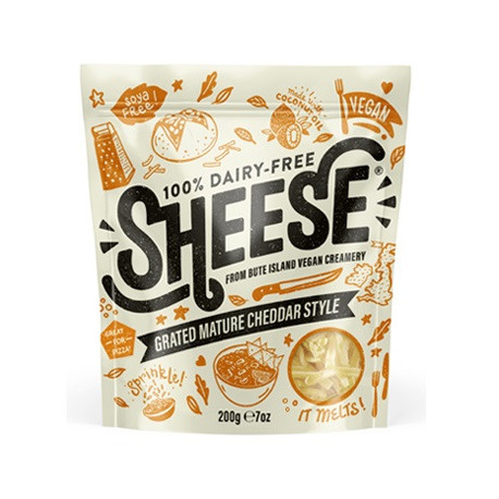 Végami vous propose : Sheese saveur cheddar mature râpé 200g