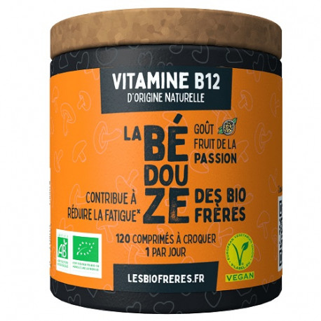 Végami vous propose : Bédouze - Vitamine B12 méthylcobalamine goût fruit de la passion - bio