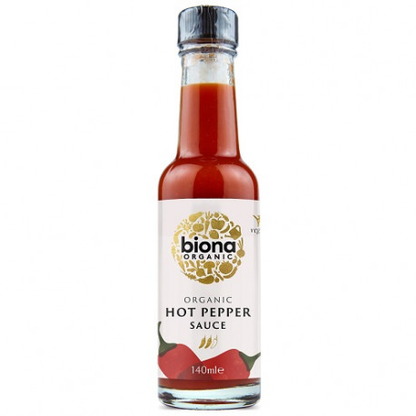 Un Monde Vegan vous propose : Sauce hot pepper piquante 140ml - bio de Biona