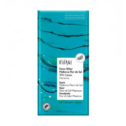 Un Monde Vegan vous propose : Chocolat noir 75% fleur de sel 80g - bio