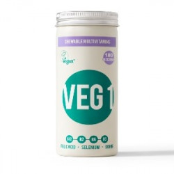Un Monde Vegan vous propose : Veg 1 - 180 (vitamine B12 cyanocobalamine au cassis)
