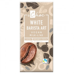 Un Monde Vegan vous propose : Chocolat blanc barista art 80g - bio