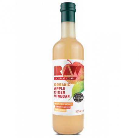 Un monde Vegan vous propose : Vinaigre de pomme cru 500ml de raw health