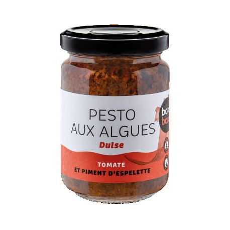 Un Monde Vegan vous propose : Pesto aux algues tomate 120G