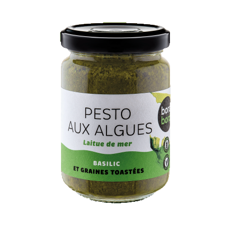 Un Monde Vegan vous propose : Pesto aux algues basilic 120G