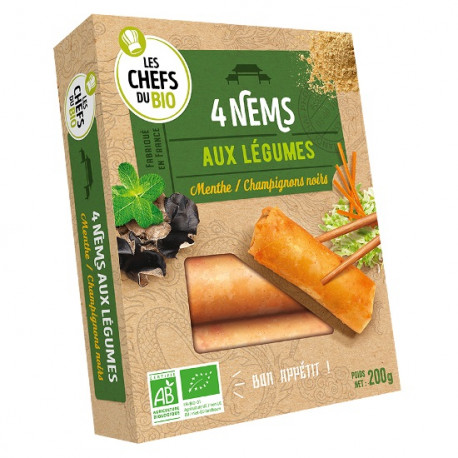 Végami vous propose : 4 nems aux légumes 200g - bio